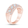 Thumbnail Image 2 of THE LEO First Light Diamond Princess & Round-Cut Anniversary Ring 1-1/2 ct tw 14K Rose Gold