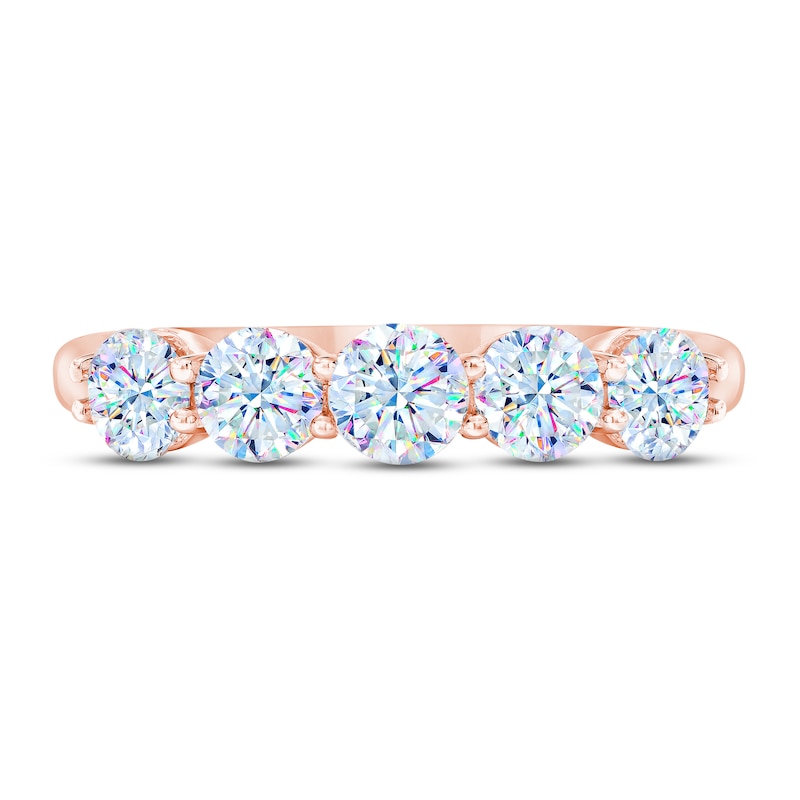 Main Image 3 of THE LEO First Light Diamond Anniversary Ring 1-1/2 ct tw 14K Rose Gold