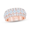 Thumbnail Image 1 of THE LEO First Light Diamond Anniversary Ring 3 ct tw Round-cut 14K Rose Gold