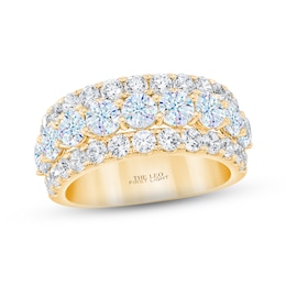 THE LEO First Light Diamond Anniversary Ring 3 ct tw Round-cut 14K Yellow Gold