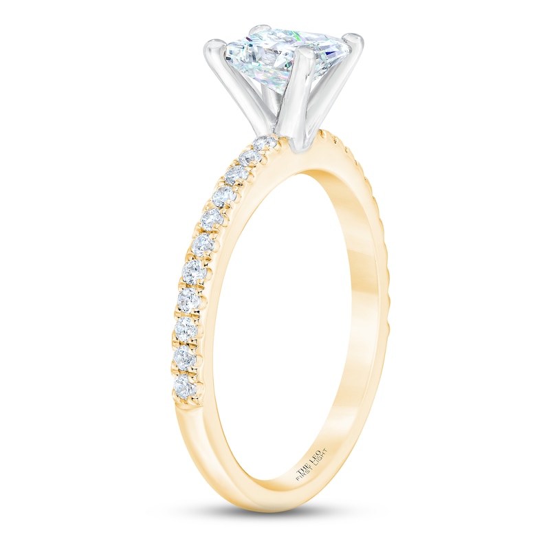 THE LEO First Light Diamond Princess-Cut Engagement Ring 1-1/5 ct tw 14K Yellow Gold