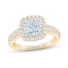 Thumbnail Image 0 of THE LEO First Light Diamond Princess-Cut Engagement Ring 1 ct tw 14K Two-Tone Gold
