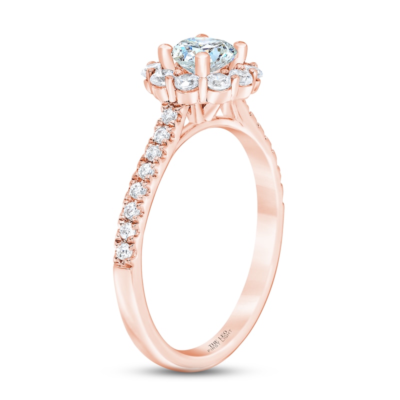 Main Image 2 of THE LEO First Light Diamond Engagement Ring 1 ct tw 14K Rose Gold