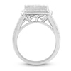 Thumbnail Image 3 of Diamond Engagement Ring 2-1/2 ct tw Round & Baguette-Cut 14K White Gold