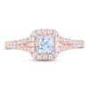 Thumbnail Image 3 of THE LEO First Light Diamond Princess-Cut Engagement Ring 3/4 ct tw 14K Rose Gold