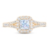 Thumbnail Image 3 of THE LEO First Light Diamond Princess-Cut Engagement Ring 3/4 ct tw 14K Yellow Gold