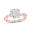 Thumbnail Image 0 of THE LEO First Light Diamond Princess-Cut Engagement Ring 1-1/8 ct tw 14K Rose Gold