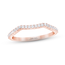 THE LEO First Light Diamond Wedding Band 1/5 ct tw 14K Rose Gold