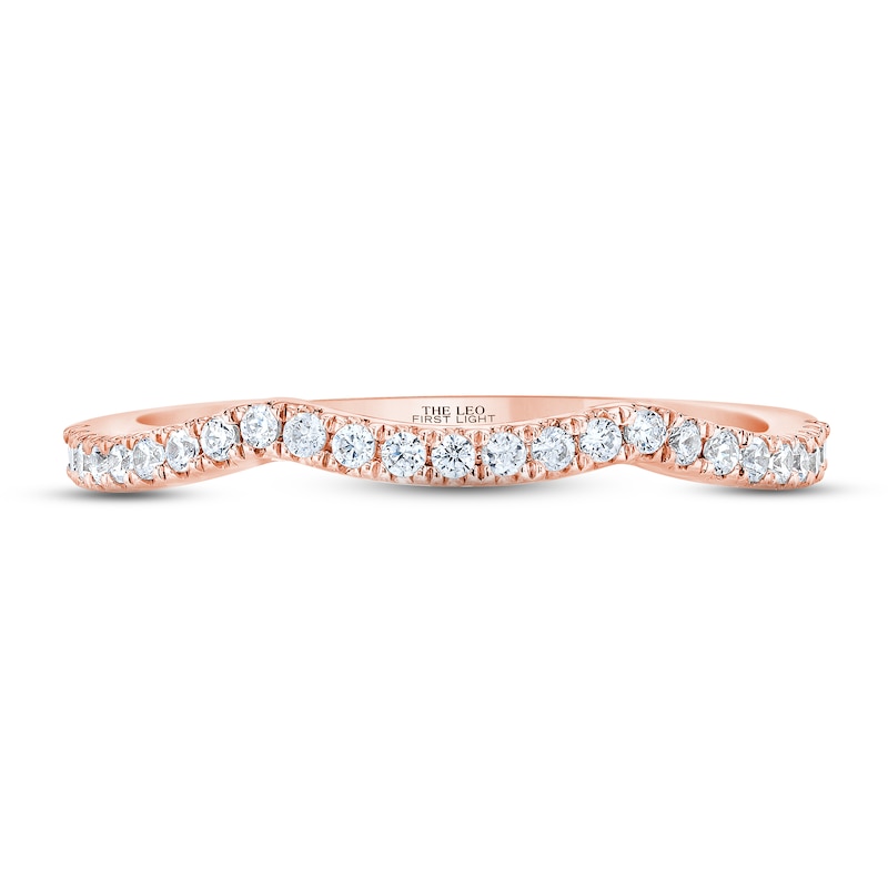 Main Image 3 of THE LEO First Light Diamond Wedding Band 1/5 ct tw 14K Rose Gold