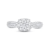 Thumbnail Image 3 of Diamond Engagement Ring 1/2 ct tw Round-cut 10K White Gold