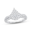 Thumbnail Image 1 of Diamond Engagement Ring 1/2 ct tw Round-cut 10K White Gold