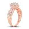 Thumbnail Image 2 of Diamond Engagement Ring 1 ct tw Round & Baguette-cut 10K Rose Gold