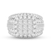 Thumbnail Image 3 of Diamond Engagement Ring 4 ct tw Princess, Round & Baguette-cut 10K White Gold