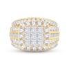 Thumbnail Image 3 of Diamond Engagement Ring 4 ct tw Princess, Round & Baguette-cut 10K Yellow Gold