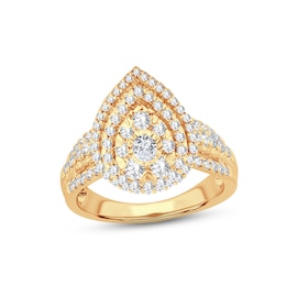 Adore Diamond Engagement Ring 1 ct tw Round-cut 10K Yellow Gold