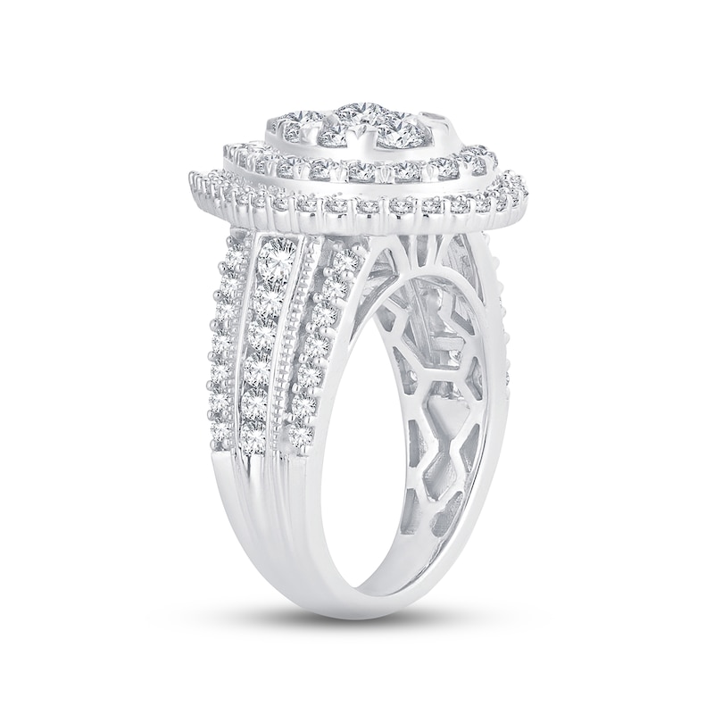 Main Image 2 of Diamond Engagement Ring 2 ct tw Round-cut 10K White Gold