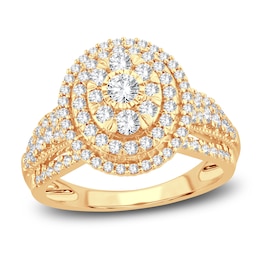 Diamond Engagement Ring 1 ct tw Round-cut 10K Yellow Gold