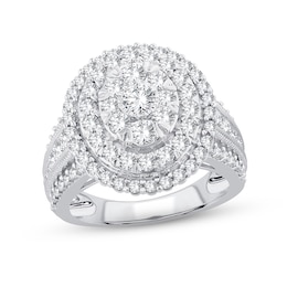 Adore Diamond Engagement Ring 2 ct tw Round-cut 10K White Gold