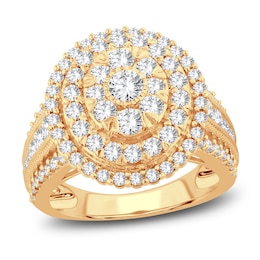 Adore Diamond Engagement Ring 2 ct tw Round-cut 10K Yellow Gold