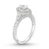 Thumbnail Image 2 of Monique Lhuillier Bliss Diamond Engagement Ring 1-1/4 ct tw Pear & Round-cut 18K White Gold