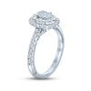 Thumbnail Image 3 of Monique Lhuillier Bliss Diamond Engagement Ring 1-1/4 ct tw Oval, Marquise & Round-cut 18K White Gold