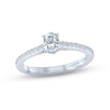 Thumbnail Image 1 of Monique Lhuillier Bliss Diamond Engagement Ring 5/8 ct tw Oval & Round-Cut 18K White Gold