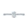 Thumbnail Image 2 of Monique Lhuillier Bliss Diamond Engagement Ring 5/8 ct tw Oval & Round-Cut 18K White Gold