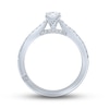 Thumbnail Image 4 of Monique Lhuillier Bliss Diamond Engagement Ring 5/8 ct tw Oval & Round-Cut 18K White Gold