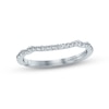 Thumbnail Image 1 of Monique Lhuillier Bliss Diamond Wedding Band 1/5 ct tw Round-cut 18K White Gold