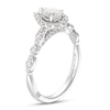 Thumbnail Image 2 of Monique Lhuillier Bliss Diamond Engagement Ring 7/8 ct tw Pear & Round-cut 18K White Gold