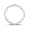 Thumbnail Image 3 of Monique Lhuillier Bliss Diamond Wedding Band 1/4 ct tw Round-cut 18K White Gold