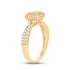 Thumbnail Image 2 of Diamond Engagement Ring 1/2 ct tw Princess, Round-Cut 10K Yellow Gold