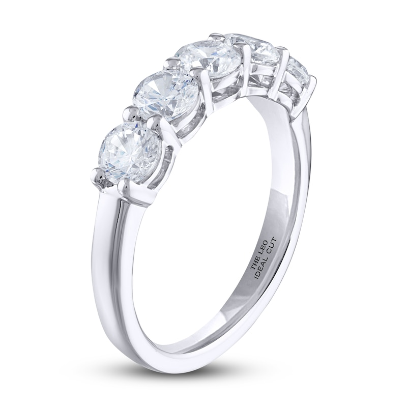 Main Image 2 of THE LEO Ideal Cut Diamond Anniversary Band 1-1/2 ct tw 14K White Gold