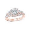 Thumbnail Image 1 of Monique Lhuilllier Bliss Diamond Engagement Ring 1-1/6 ct tw Princess, Marquise & Round-cut 18K Two-Tone Gold