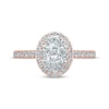 Thumbnail Image 4 of Monique Lhuillier Bliss Diamond Engagement Ring 1-1/4 ct tw Oval, Marquise & Round-cut 18K Two-Tone Gold