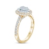 Thumbnail Image 2 of Monique Lhuillier Bliss Diamond Engagement Ring 1-1/4 ct tw Oval, Marquise & Round-cut 18K Two-Tone Gold