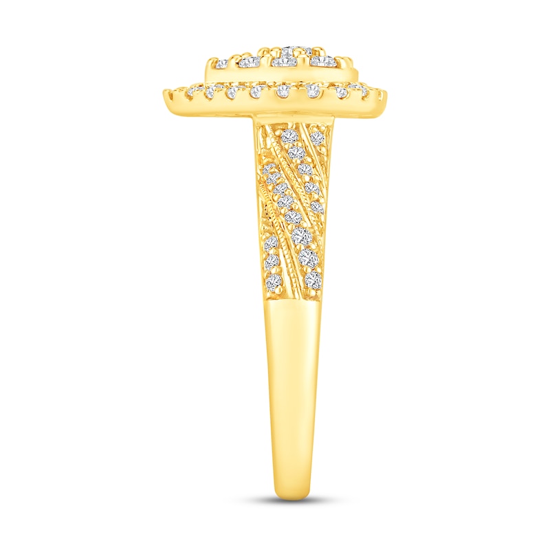 Main Image 2 of Diamond Engagement Ring 3/4 ct tw Round-cut 14K Yellow Gold