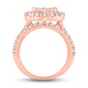 Thumbnail Image 3 of Diamond Engagement Ring 3 ct tw Princess & Round-cut 10K Rose Gold