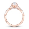 Thumbnail Image 3 of Monique Lhuillier Bliss Diamond Engagement Ring 7/8 ct tw Pear & Round-cut 18K Rose Gold