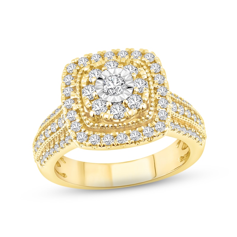 Diamond Engagement Ring 1 ct tw Round-cut 10K Yellow Gold | Kay Outlet