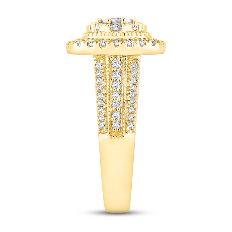 Diamond Engagement Ring 1 ct tw Round-cut 10K Yellow Gold