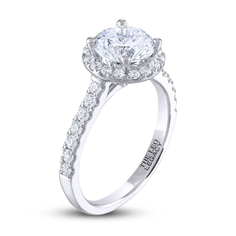 THE LEO Legacy Lab-Grown Diamond Engagement Ring 1-7/8 ct tw 14K White Gold