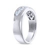 Thumbnail Image 2 of Men's THE LEO Ideal Cut Diamond Wedding Band 1/2 ct tw 14K White Gold