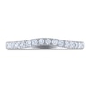 Thumbnail Image 3 of THE LEO Ideal Cut Diamond Wedding Band 1/4 ct tw Round-cut 14K White Gold