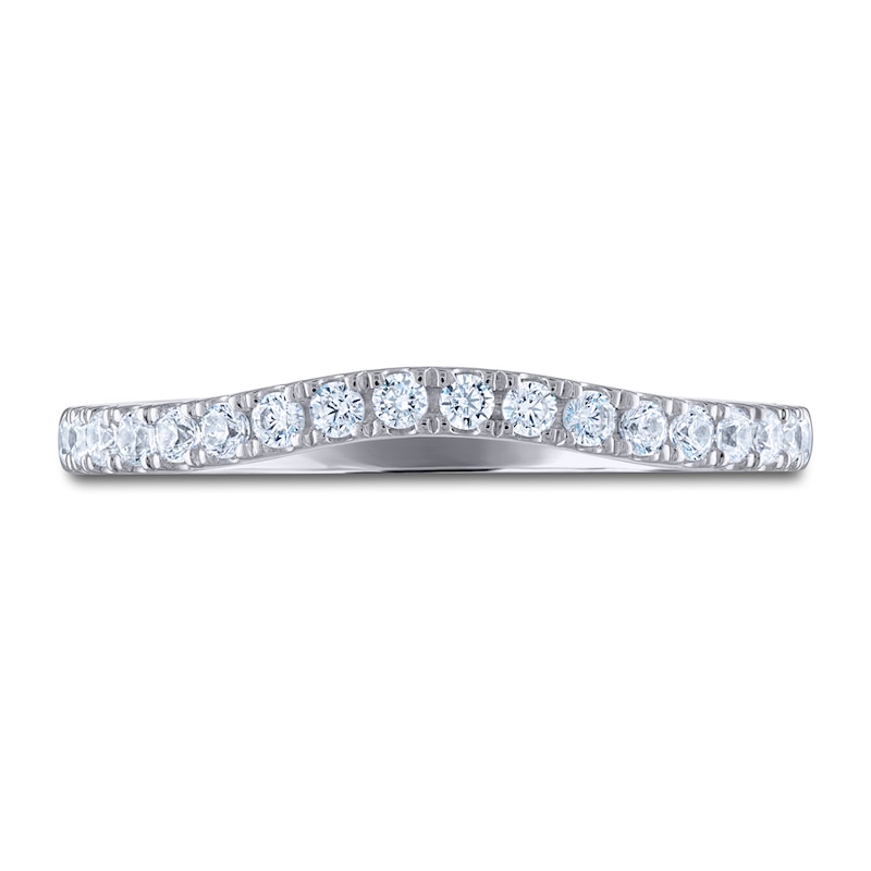 Main Image 3 of THE LEO Ideal Cut Diamond Wedding Band 1/4 ct tw Round-cut 14K White Gold