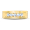 Thumbnail Image 3 of Men's THE LEO First Light Diamond Wedding Band 1/2 ct tw 14K Yellow Gold