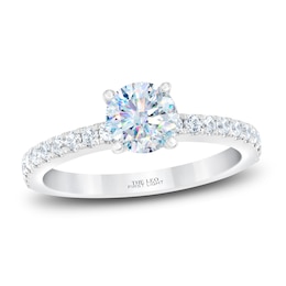 THE LEO First Light Diamond Engagement Ring 1-1/4 ct tw 14K White Gold