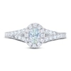 Thumbnail Image 7 of THE LEO First Light Diamond Oval-Cut Engagement Ring 3/4 ct tw 14K White Gold