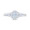 Thumbnail Image 8 of THE LEO First Light Diamond Oval-Cut Engagement Ring 3/4 ct tw 14K White Gold