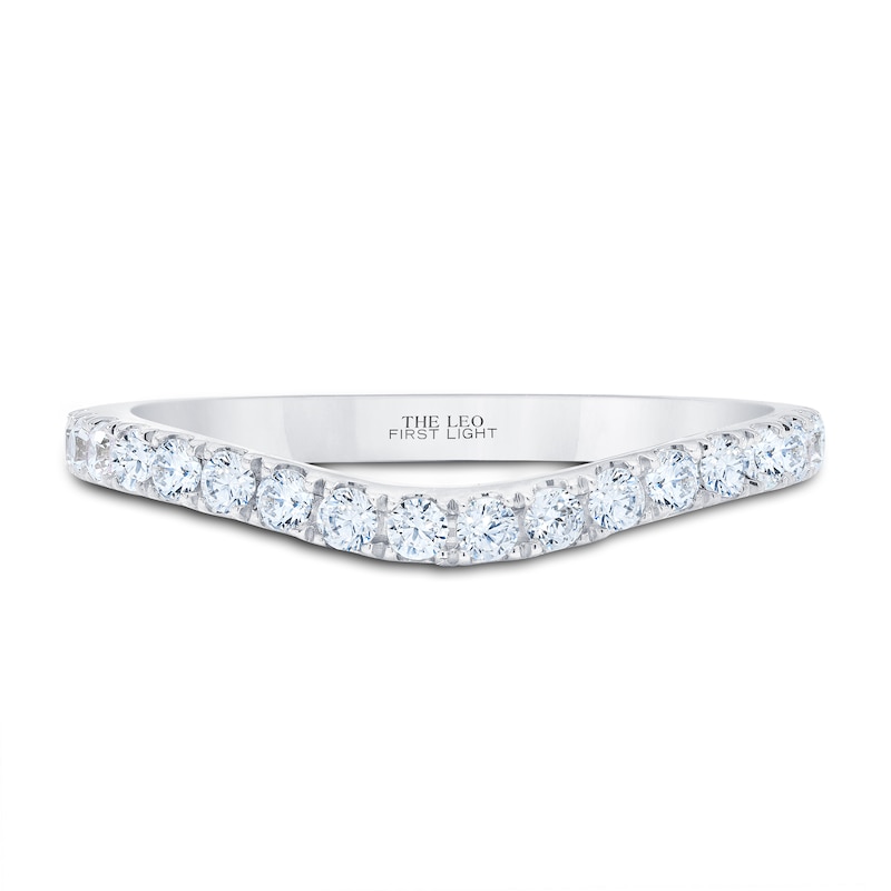 THE LEO First Light Diamond Wedding Band 1/3 ct tw 14K White Gold